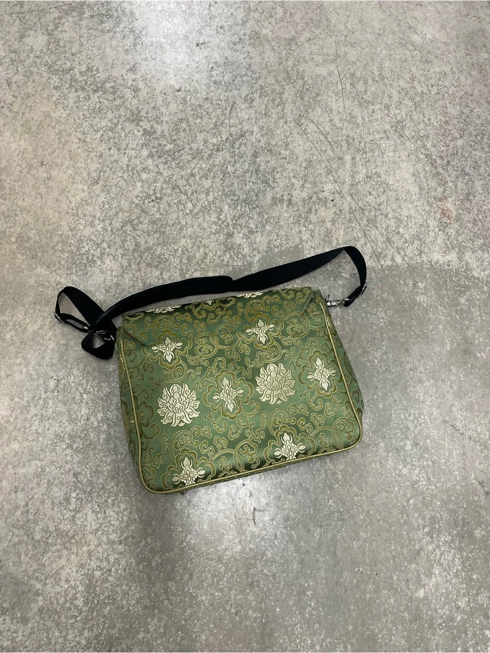 Darci Designer silk messenger bag